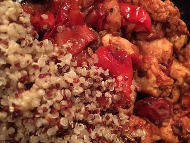 recette_poivronade_poulet_quinoa